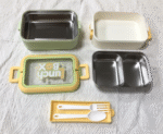 Portable Two-Layer  Multi-layer stainless steel lunch box with  spoon and fork  in the bottom - Image 4